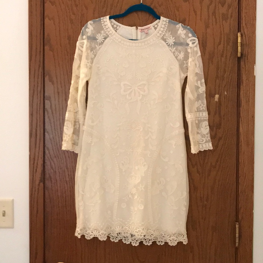 Juicy Couture 3/4 sleeve lace dress